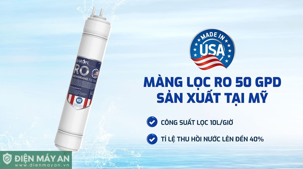 Máy lọc nước RO Karofi KAQ-U03 Pro 10 lõi